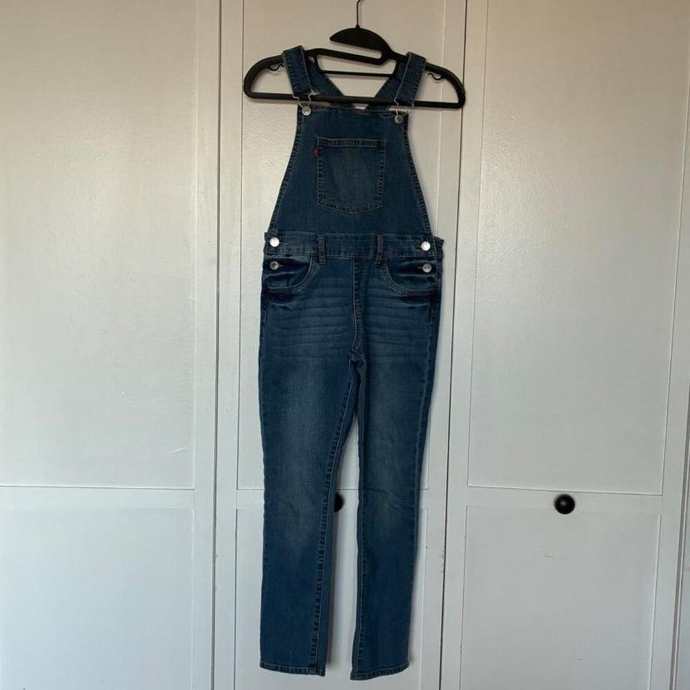 Levis blue denim overalls dungarees
